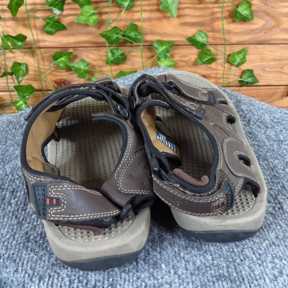 Khombu Noah Men's Size‎ 10 Brown Synthetic Sport Sandals Outdoor Comfort Walking